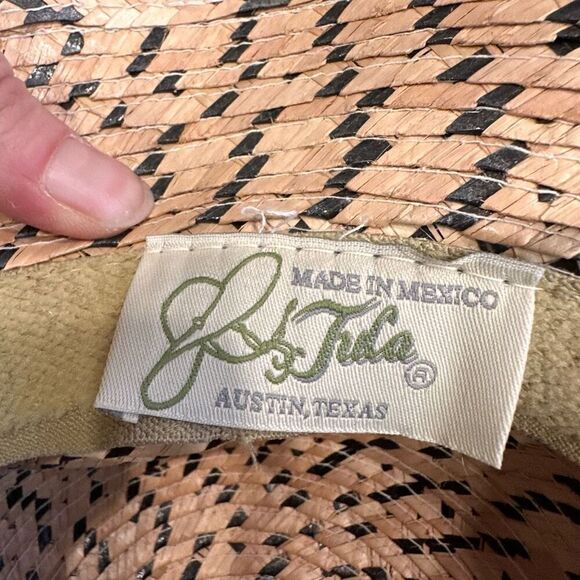 TULA Women Laurel Straw Hat UPF 50 Tan Neutral Outdoor Woven Hat Sun Shade Visor - Picture 4 of 7